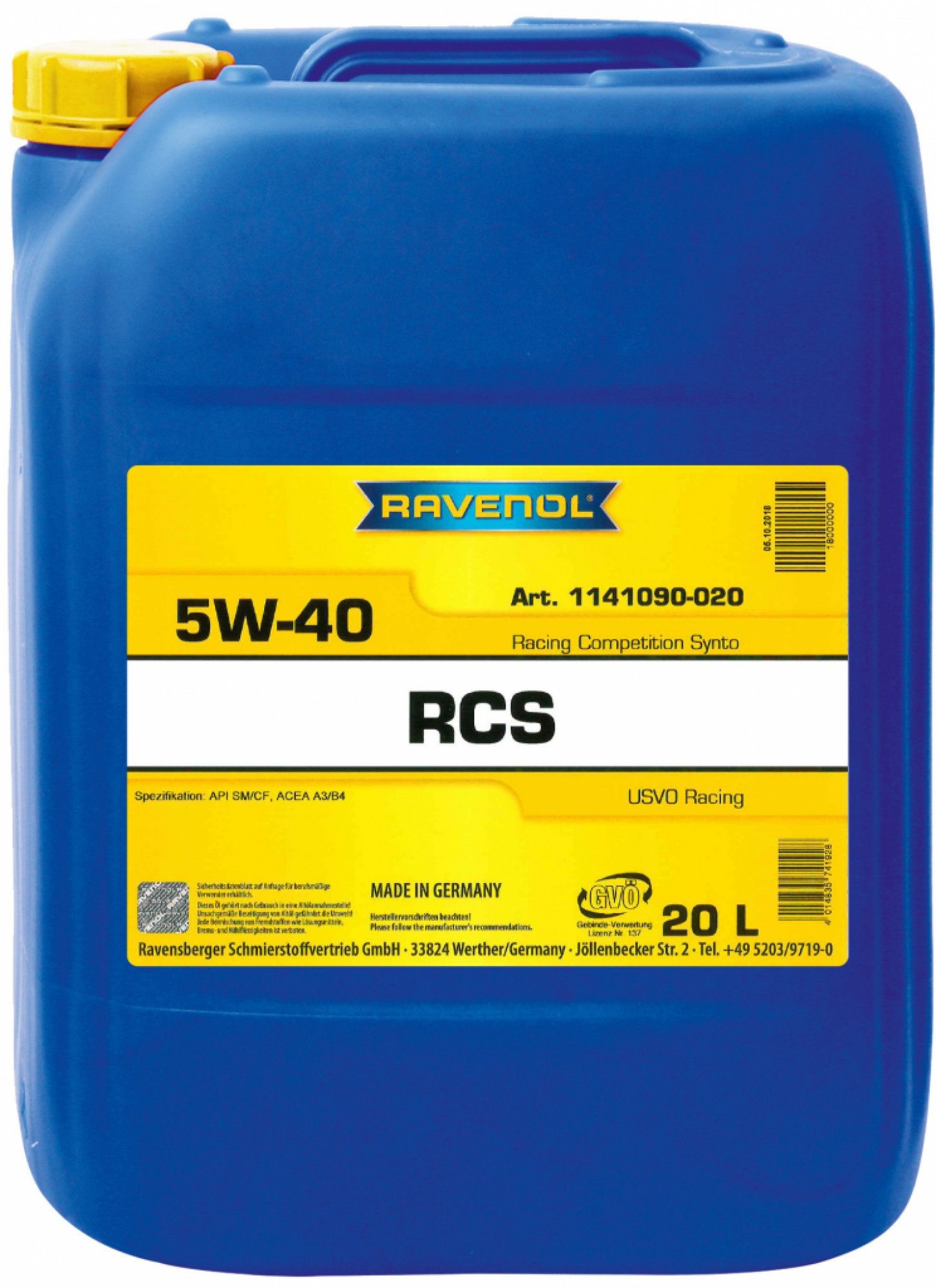 Ravenol RCS 5W-40 20L