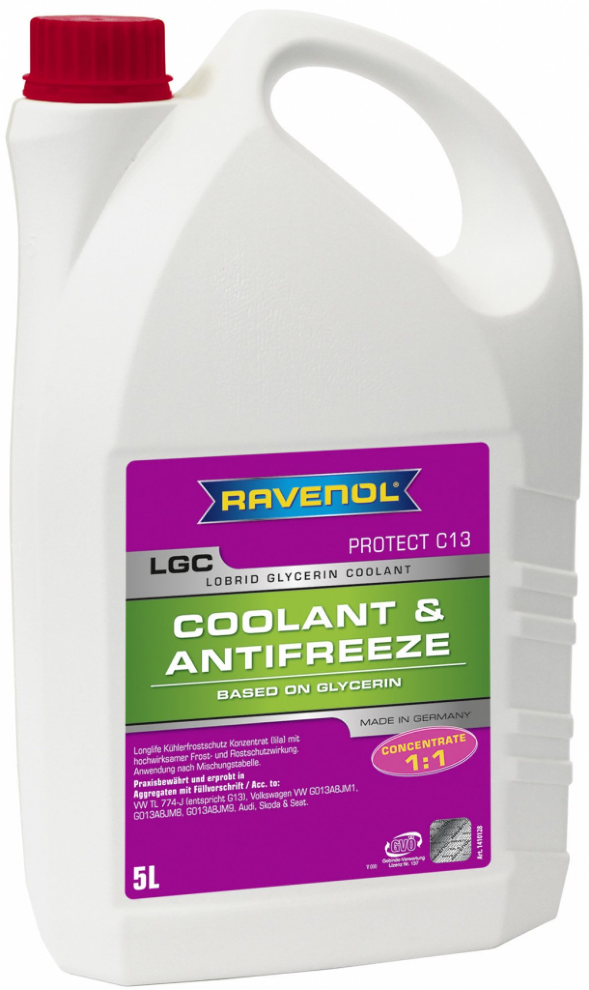 Ravenol LTC Lobrid Glycerin Coolant Concentrate 5L